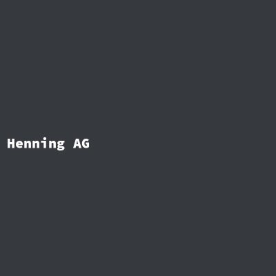 Hersteller: Henning AG