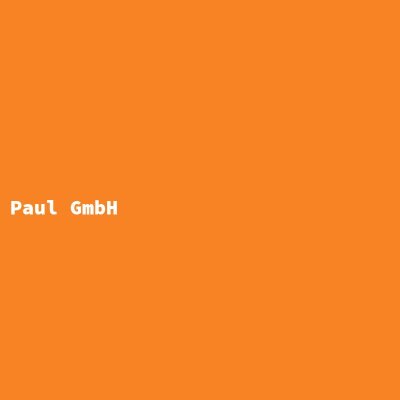Hersteller: Paul GmbH