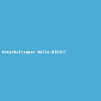 Unterhaltsamer Wolle-Bikini