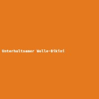 Unterhaltsamer Wolle-Bikini