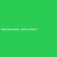 Unterhaltsamer Wolle-Bikini