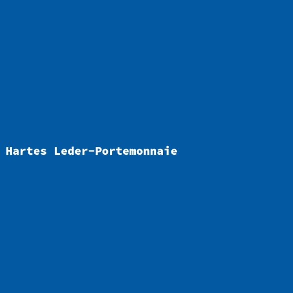 Hartes Leder-Portemonnaie