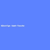 G&uuml;nstige Samt-Tasche