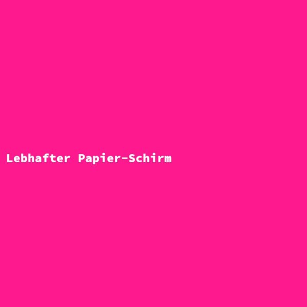 Lebhafter Papier-Schirm