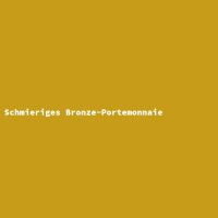 Schmieriges Bronze-Portemonnaie