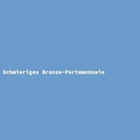 Schmieriges Bronze-Portemonnaie