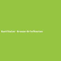 Rustikaler Bronze-Briefkasten