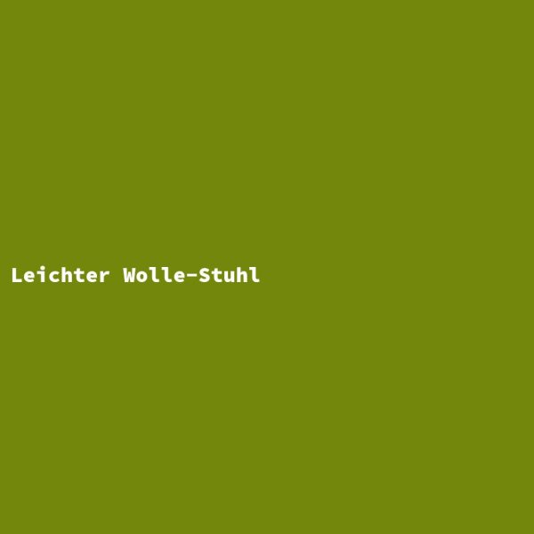 Leichter Wolle-Stuhl