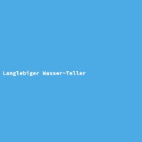 Langlebiger Wasser-Teller