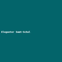 Eleganter Samt-Schal