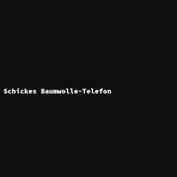 Schickes Baumwolle-Telefon