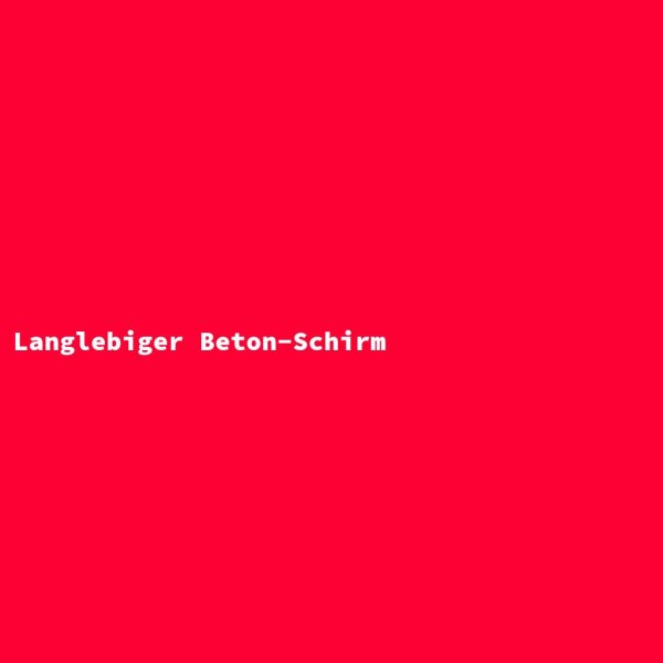 Langlebiger Beton-Schirm