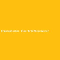 Ergonomischer Glas-Briefbeschwerer