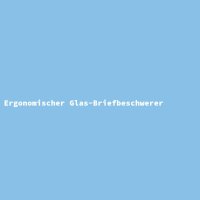 Ergonomischer Glas-Briefbeschwerer